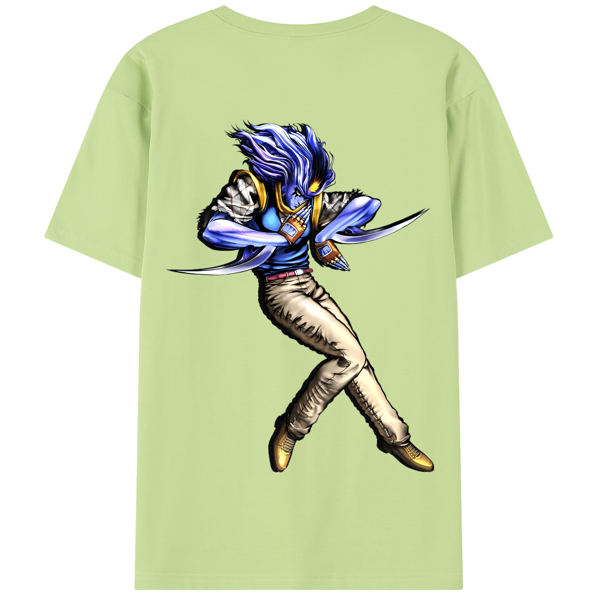 （画像用） ジョジョの奇妙な冒険 JoJo's Bizarre Adventure 綿100％半袖Tシャツ（背面プリント）